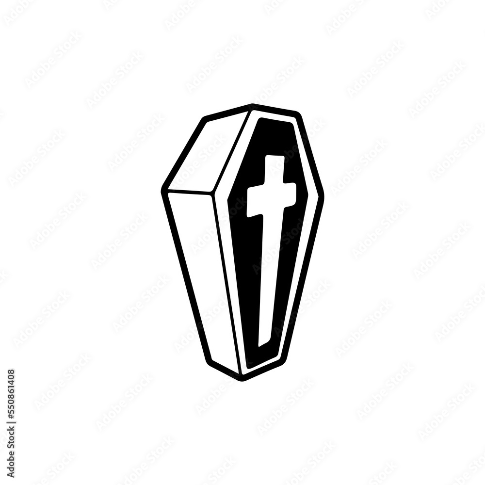 coffin illustrator vector with concept coffin illustrator vector with concept