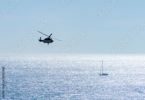 Fotografie, Tablou Flying helicopter