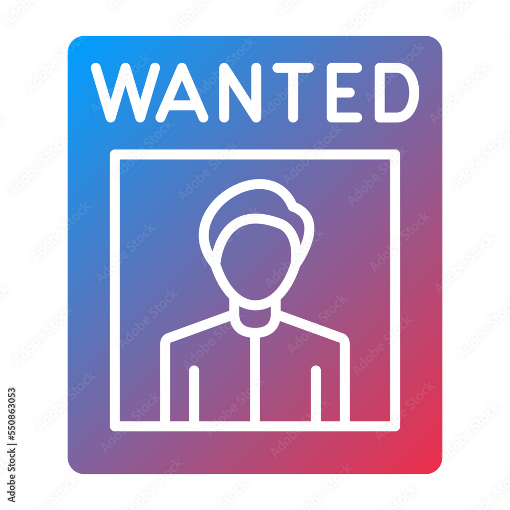 Wanted Icon Style Wanted Icon Style