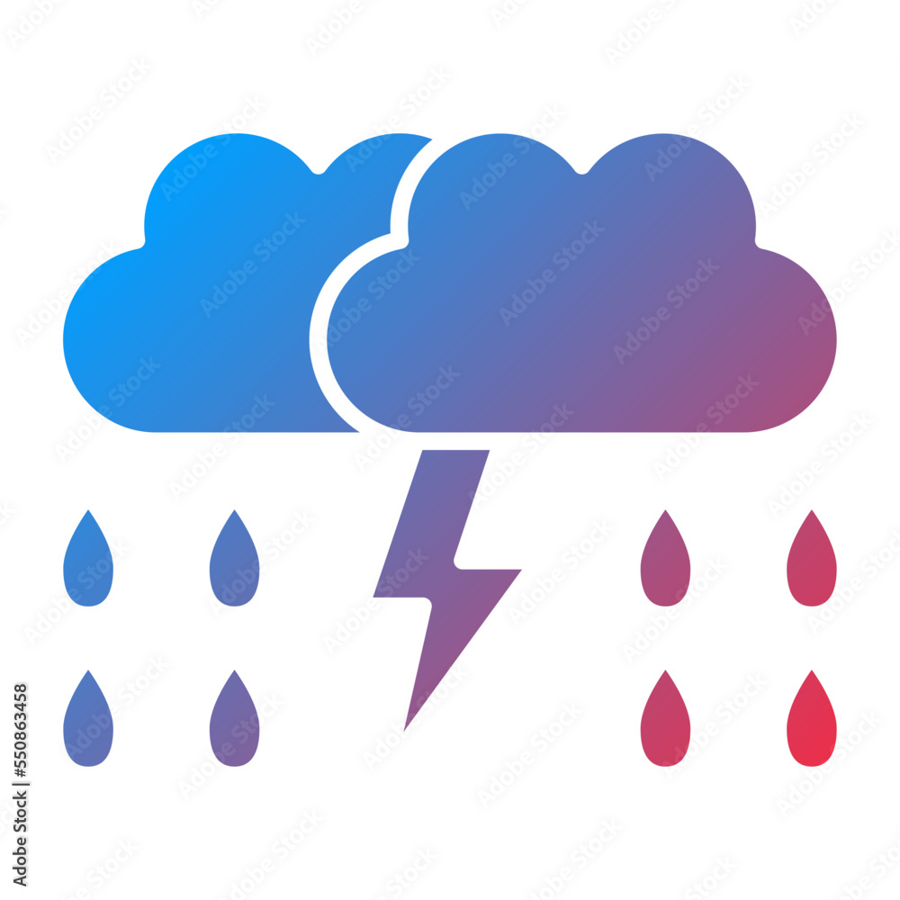 Thunder Icon Style Thunder Icon Style