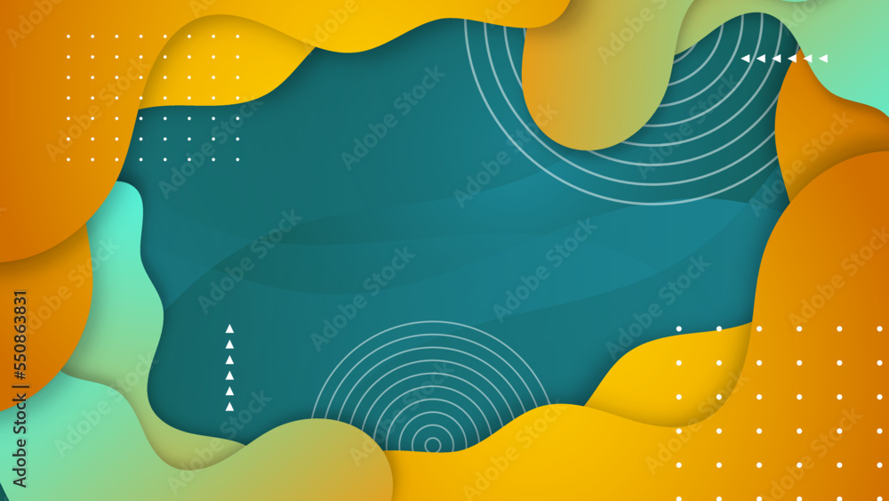 Colorful fluid background dynamic textured geometric element. Modern wave wavy background. Modern gradient light vector illustration. Abstract colorful wavy background papercut style with line texture