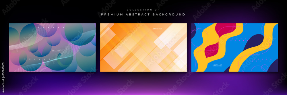 Modern abstract background with minimal geometric background and dynamic shapes composition