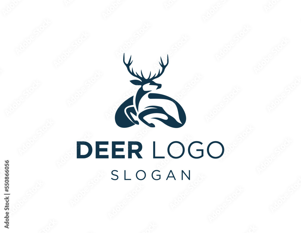 Fototapeta premium Logo design about Deer on a white background. created using the CorelDraw application.