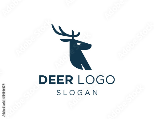 Logo design about Deer on a white background. created using the CorelDraw application.