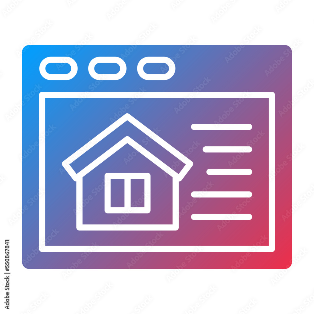 House Website Icon Style House Website Icon Style