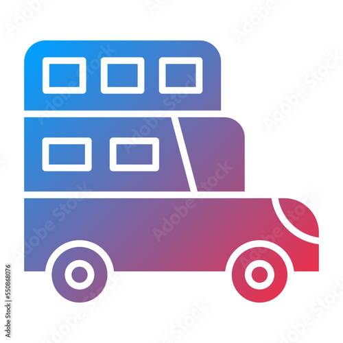 Double Decker Icon Style