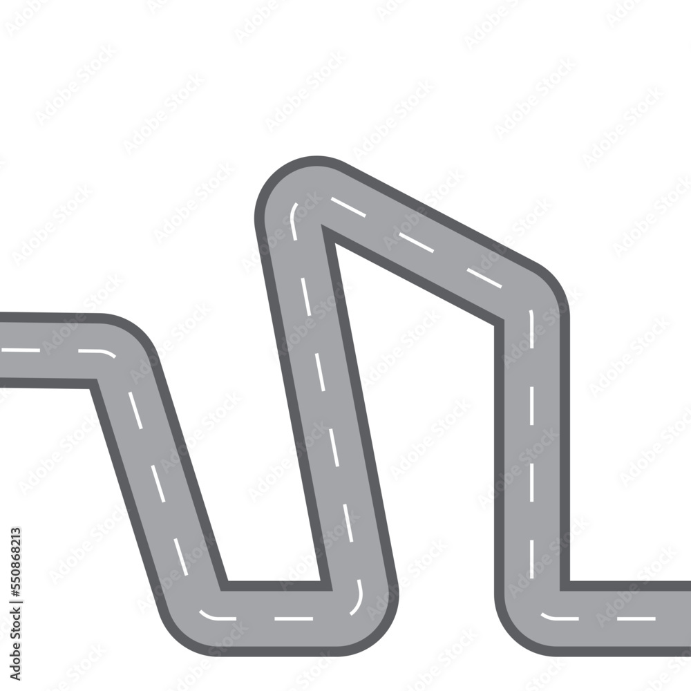 Fototapeta premium Road top view