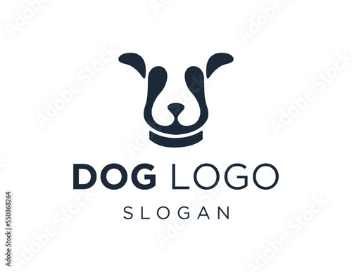 Logo design about Dog on a white background. created using the CorelDraw application.