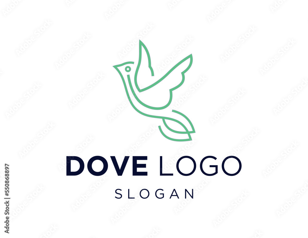 Logo design about Dove on a white background. created using the CorelDraw application. Logo design about Dove on a white background. created using the CorelDraw application.