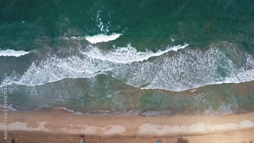 Drone video of playa El Valle, a famous virgin beach in the Dominican Republic