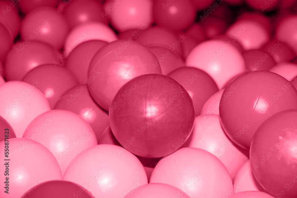 Many balls, color of the year 2023 Viva Magenta