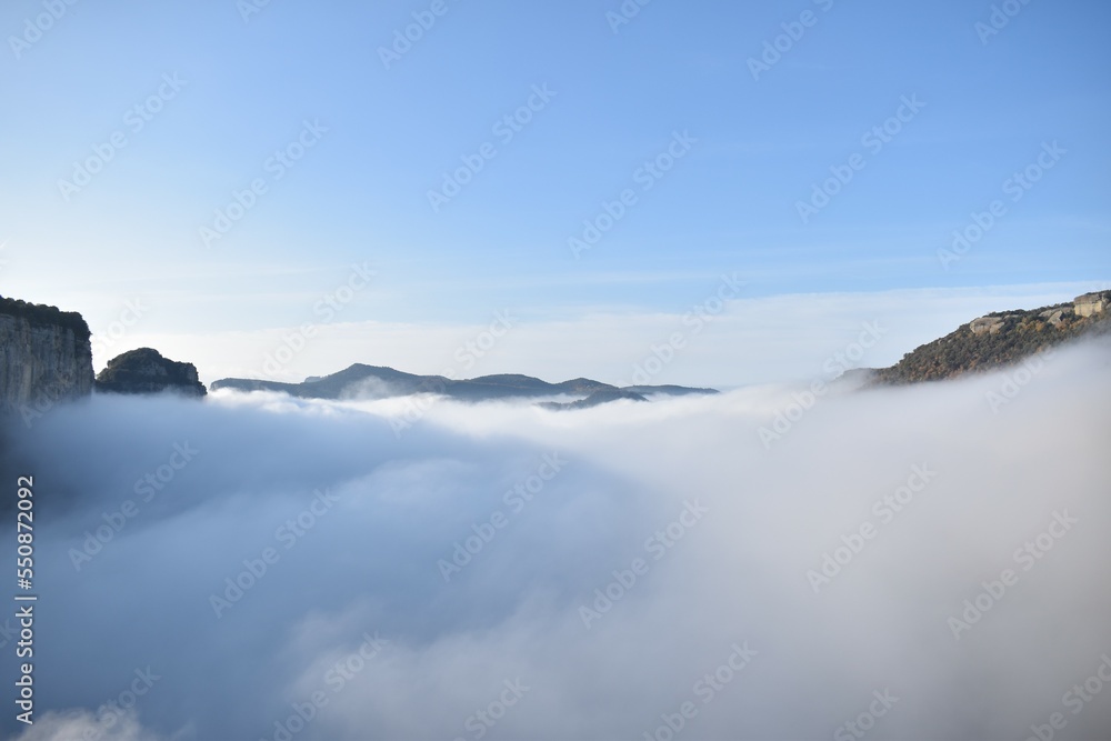 fog in the mountains