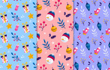 Colorful Christmas and Winter Pattern collection.