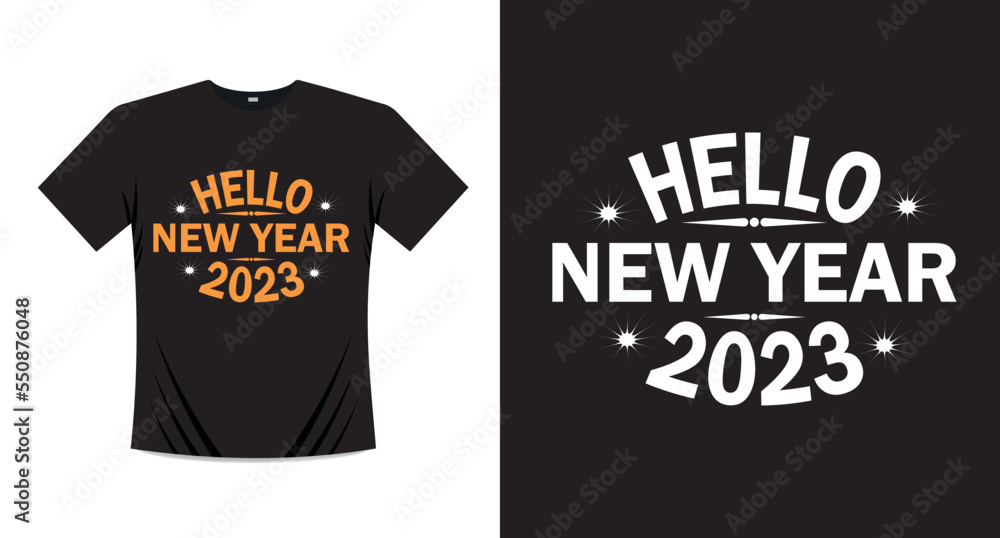New year t-shirt design template New year t-shirt design template