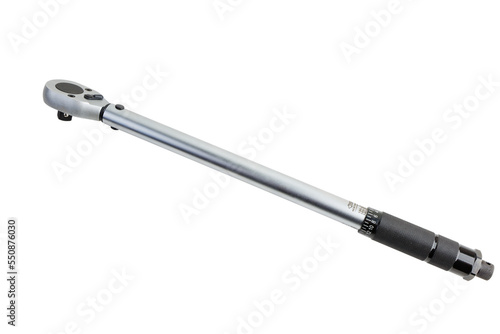 New torque wrench isolated on a white background photo