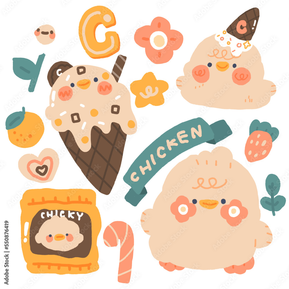 cute chick with ice cream cute chick with ice cream
