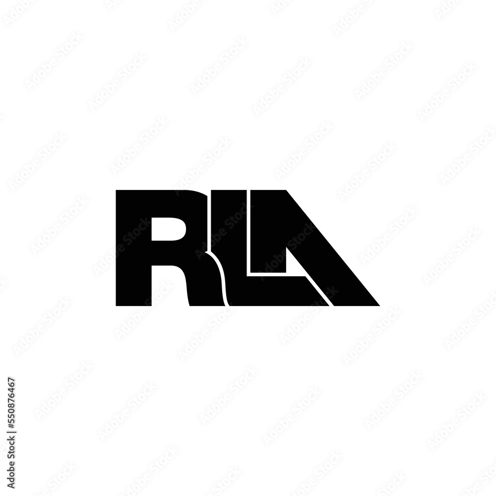 RLA letter monogram logo design vector RLA letter monogram logo design vector