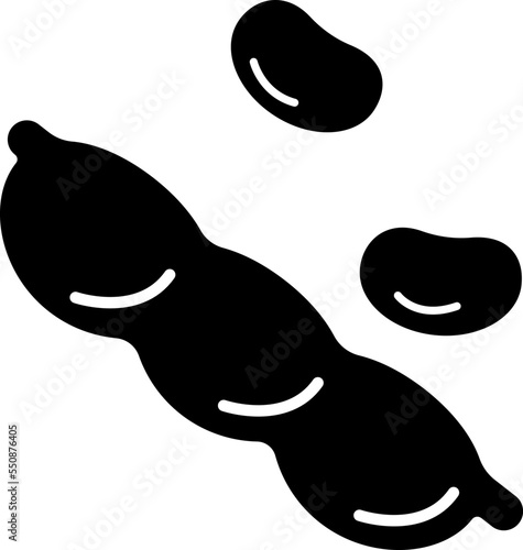 豆のシンプルで可愛いピクトグラム