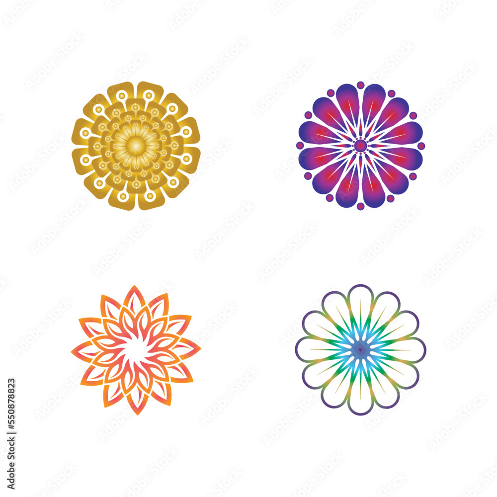 Flower vector icon design Flower vector icon design