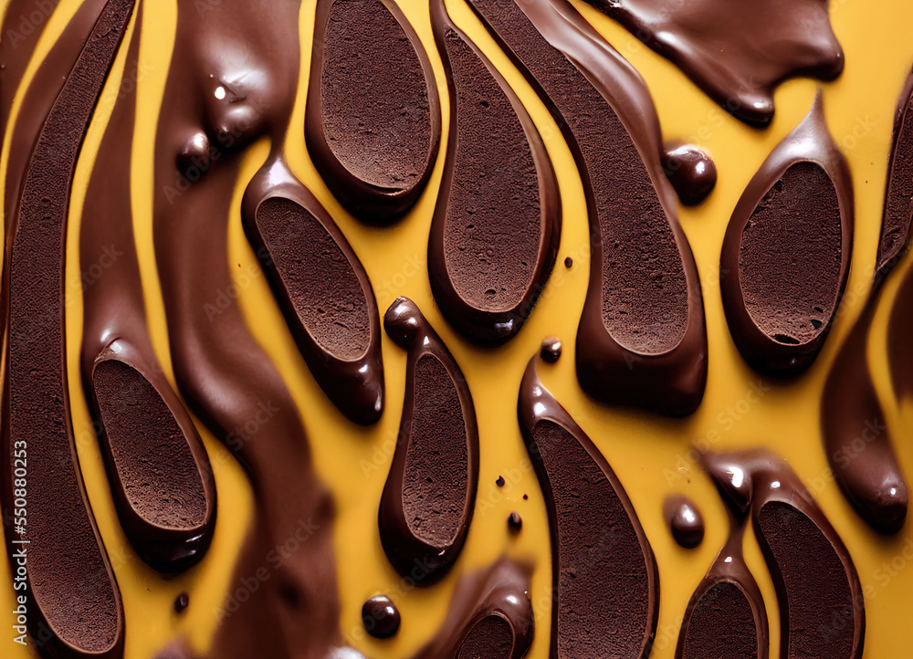 Obraz premium chocolate and caramel pattern background