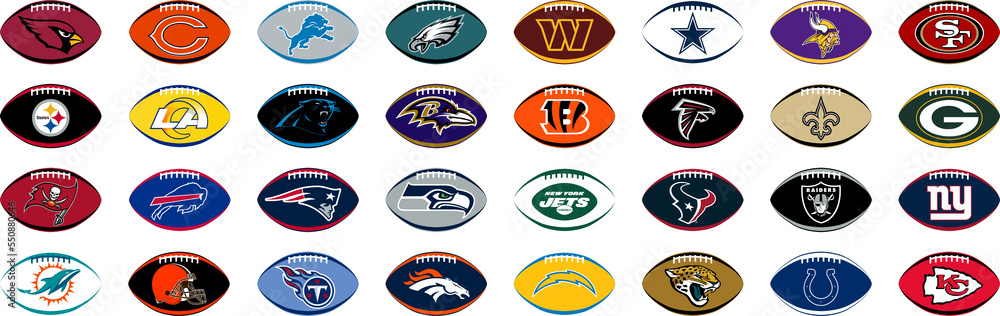 AFC, NFC Conference 2022. Green Bay Packers, Detroit Lions, Dallas