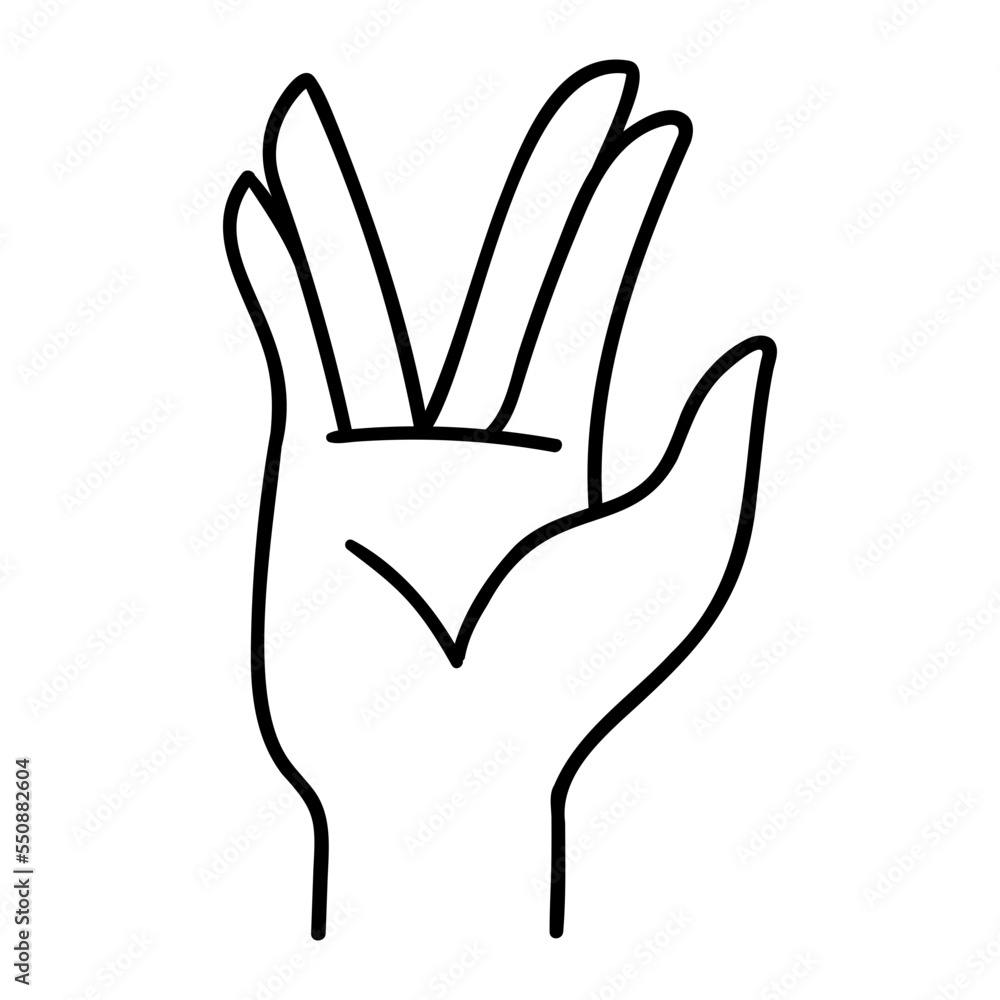 Obraz premium hand Alien gesture