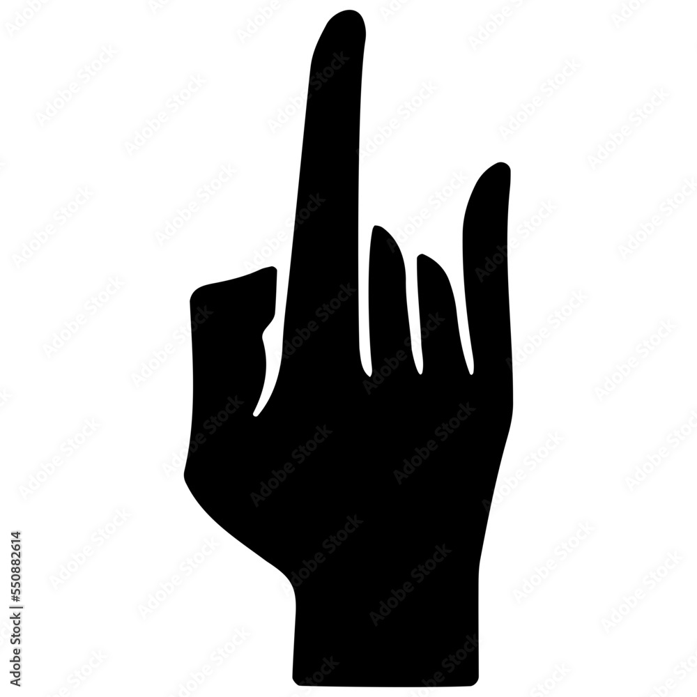 backhand rock gesture