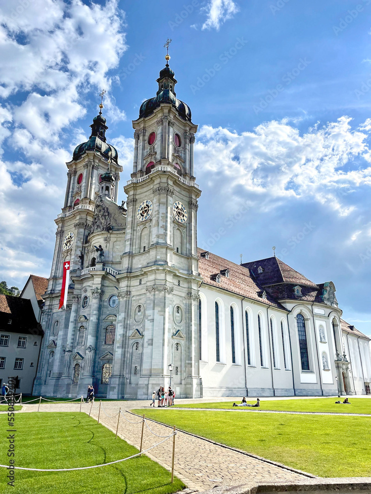 Sankt Gallen in Switzerland - cathedral and abbey