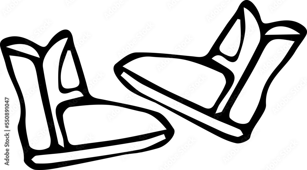 Cute boots line icon. Vector for fashion concept. Cute boots line icon. Vector for fashion concept.
