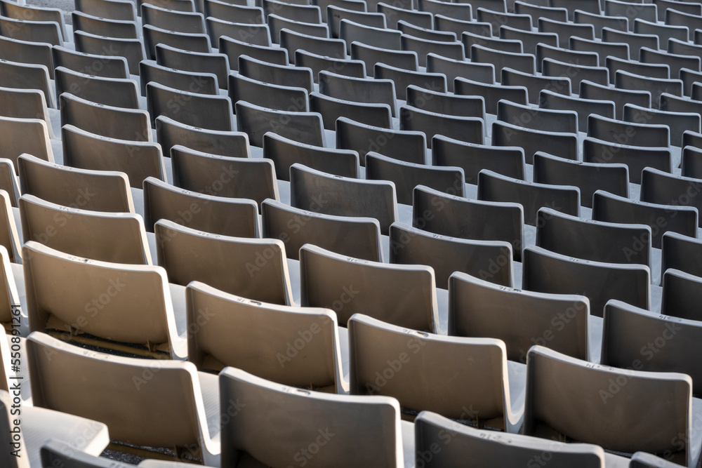 Fototapeta premium seats in an empty stadium