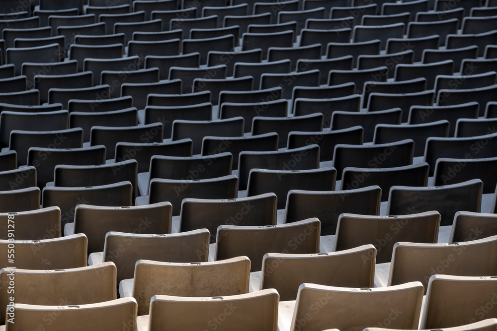 Fototapeta premium seats in an empty stadium