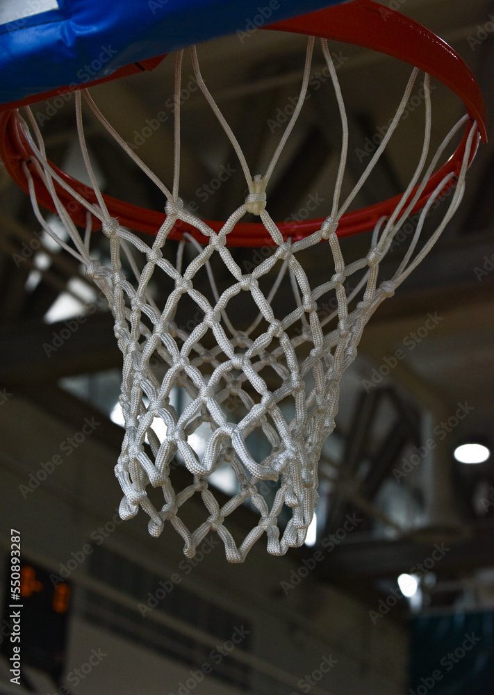 basketball hoop and net.