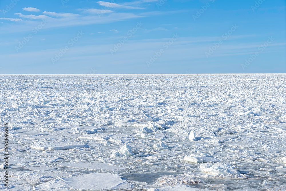 Ice floes along the northen shores of Canada. Ice floes along the northen shores of Canada.