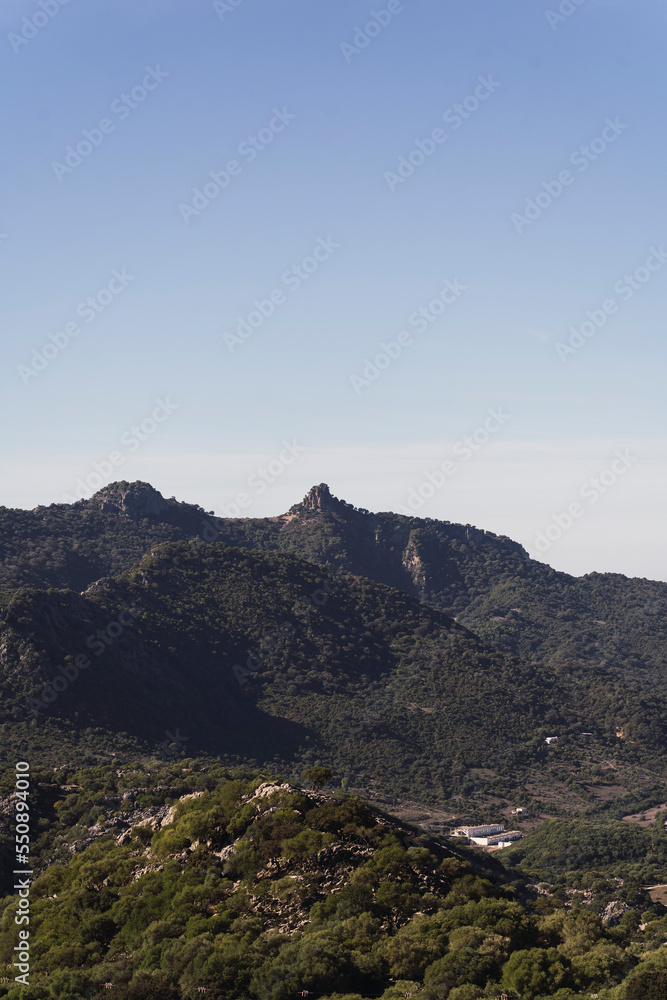 Paisaje de montaña en cádiz, Andalucia