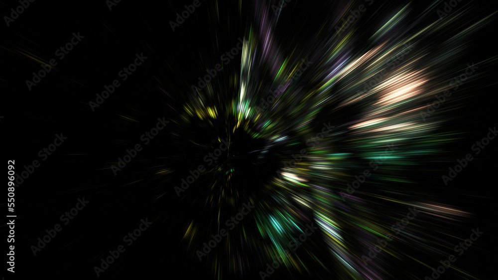 Abstract green and gold sparkles. Fantastic space background. Digital fractal art. 3d rendering. Abstract green and gold sparkles. Fantastic space background. Digital fractal art. 3d rendering.