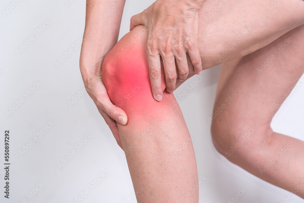 Knee joint pain, arthritis and tendon problems, health care