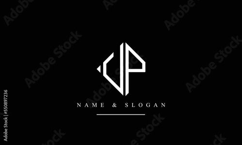 VP, PV, V, P abstract letters logo monogram photo