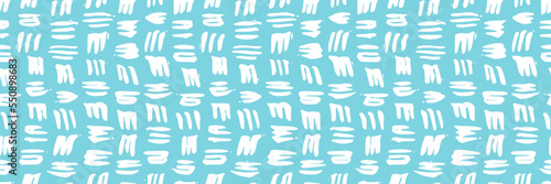 Grunge doodles pattern. Tribal simple ornament seamless pattern. Grunge ethnic background. Simple doodle pattern. Modern fabric design. 80s or 90s clothes fabric. Contemporary ornaments.