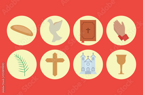 Lent icon symbol design vector flat isolated illustration