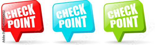 Check point vector icon