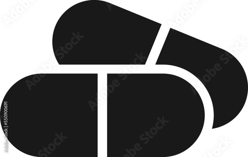 Medical pills vector icon