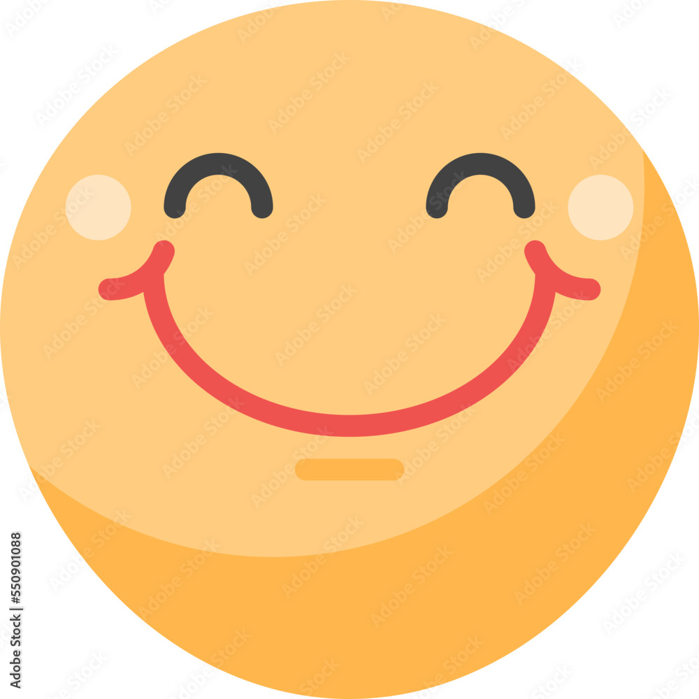 Smiling Smiley Emoticon Face flat icon Smiling Smiley Emoticon Face flat icon