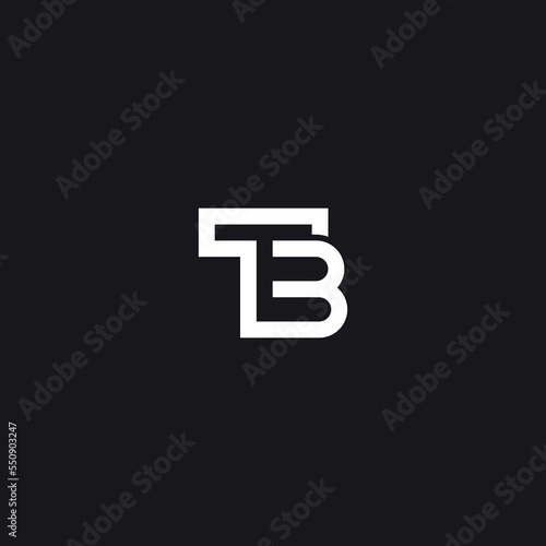 Abstract TB, BT, T, B Letters Logo Initial Based Monogram Icon Vector.