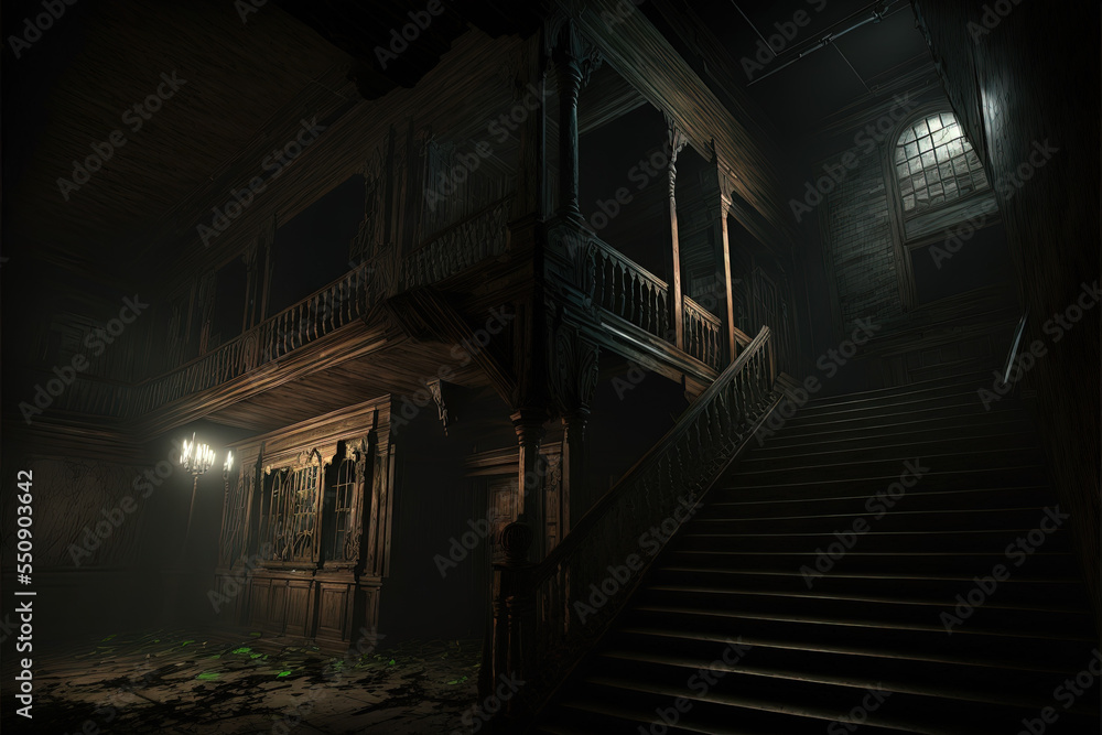 Old Haunted House - Basement Stock Illustration | Adobe Stock