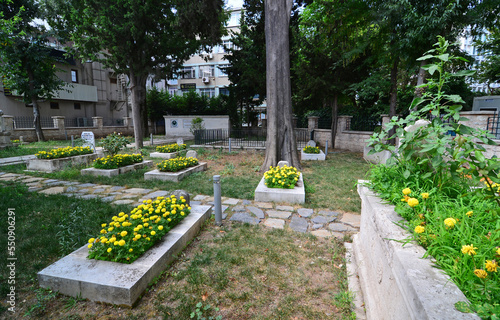 Historical Kadı Hüsameddin Laundryman Hacı Mustafa Efendi 18 Sekbanlar Mosque is Turkey's longest mosque in Istanbul. photo