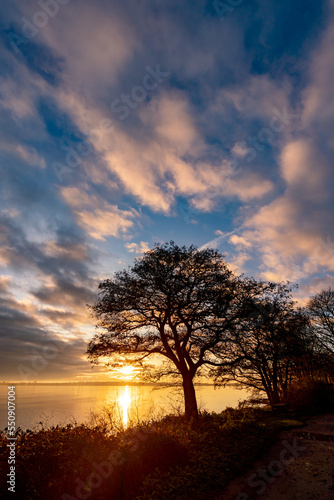 Sunrise at Penrhos Nature Park  Isle of Anglesey  North Wales 