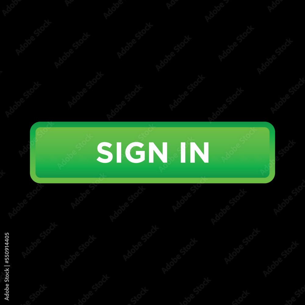 sign in button website vector template sign in button website vector template