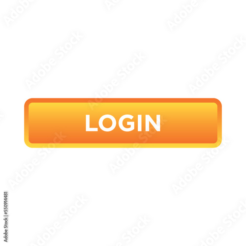 login button website vector template