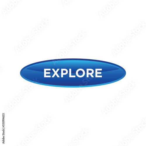 explore button website vector template