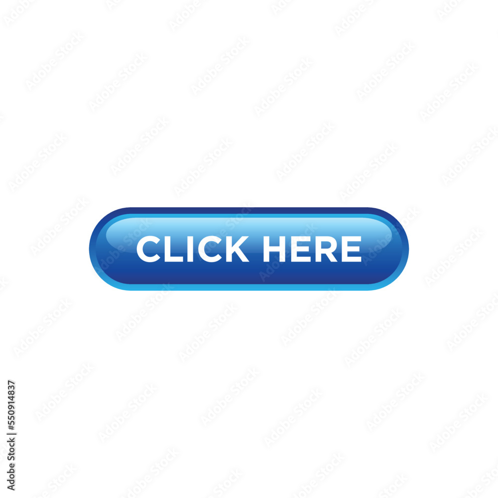 Click Here Button Website Vector Template Click Here Button Website Vector Template